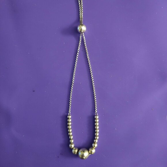 Pandora String Of Beads Adjustable Tennis Bracelet, Balls - Silver 925 - Picture 2 of 4